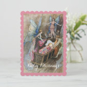 ヴィンテージフェアリー赤ちゃんシャワー 招待状 (スタンド正面)