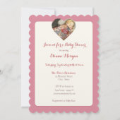 ヴィンテージフェアリー赤ちゃんシャワー 招待状 (裏面)