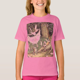 ヴィンテージフェアリー – ピンキー踊り妖精 Tシャツ