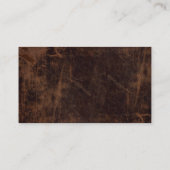 ヴィンテージフェイクの革張り 名刺 (裏面)