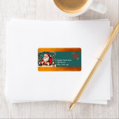 ヴィンテージフェイクイラストレーションサンタクロースレアドL1 ラベル (インサイチュ)