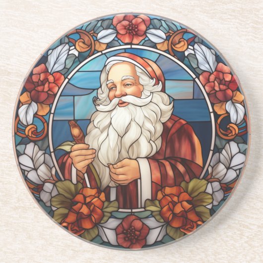 ヴィンテージフェイクステンドグラス コースター (正面)