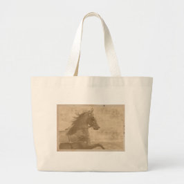 ヴィンテージフェイクハクニー ラージトートバッグ