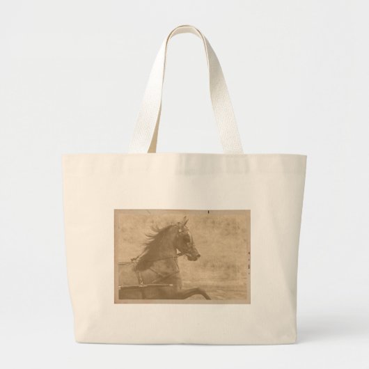 ヴィンテージフェイクハクニー ラージトートバッグ (正面)