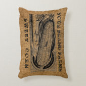 ヴィンテージフェイクバーラップスイートコーンサックテンプレート アクセントクッション (正面(垂直))