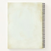 ヴィンテージフェイクパーチメントウェスタンスタイル結婚ズ ノートブック (裏面)