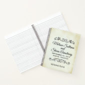 ヴィンテージフェイクパーチメントウェスタンスタイル結婚ズ ノートブック (内部)