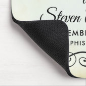 ヴィンテージフェイクパーチメントシンプル&エレガントウェディング マウスパッド (コーナー)