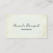 ヴィンテージフェイクパーチメントシンプル 名刺 (正面)