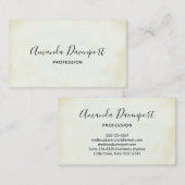 ヴィンテージフェイクパーチメントシンプル 名刺 (正面/裏面)
