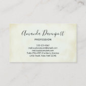 ヴィンテージフェイクパーチメントシンプル 名刺 (裏面)