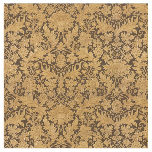 ヴィンテージフェイク皮花柄 ファブリック (クローズアップ)