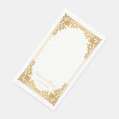 ヴィンテージフェイク結婚金ゴールドのアンティークエレガントスクリプト (コーナー)