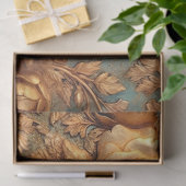 ヴィンテージフェイク金ゴールドバラダスティグリーンブルーバロック 薄葉紙 (ギフト)