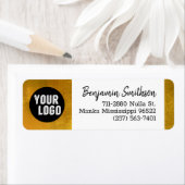 ヴィンテージフェイク金ゴールドラグジュアカスタムリー差出人住所 ラベル (インサイチュ)