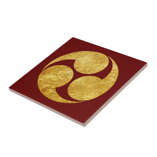 ヴィンテージフェイク金ゴールド小早川日本門東洋人 タイル (側面)