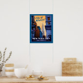 ヴィンテージフェイクNYC旅行ポスター ポスター (キッチン)