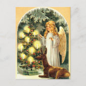 ヴィンテージフェスティバルエンジェルウィズディアホリデイ ポストカード (正面)