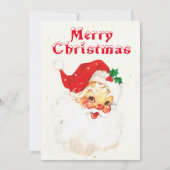 ヴィンテージフェスティバルサンタクロースクリスマス シーズンカード (正面)