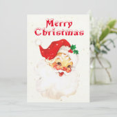 ヴィンテージフェスティバルサンタクロースクリスマス シーズンカード (スタンド正面)