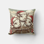ヴィンテージフェスティバルピーキングヤギ クッション (正面)