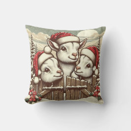 ヴィンテージフェスティバルピーキングヤギ クッション