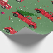 ヴィンテージフェスティバルファラクリスマスツリーヴァンギフト ラッピングペーパー (角)
