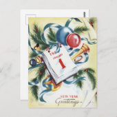 ヴィンテージフェスティバル新年の挨拶 ポストカード (正面/裏面)