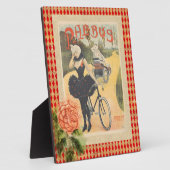 ヴィンテージフェバスウーマン&サイクルコラージュ フォトプラーク (側面)