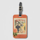 ヴィンテージフェバスウーマン&サイクルコラージュ ラゲッジタグ (正面縦)