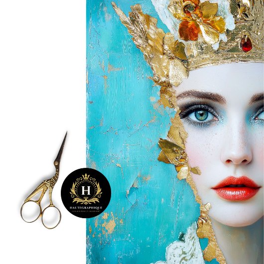 ヴィンテージフェミニン強度女性の歴史の月 薄葉紙