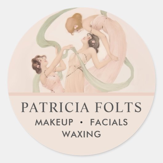 ヴィンテージフェミニン新しい ラウンドシール (正面)