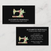 ヴィンテージフェミニン裁縫機械手作りクレフター 名刺 (正面/裏面)