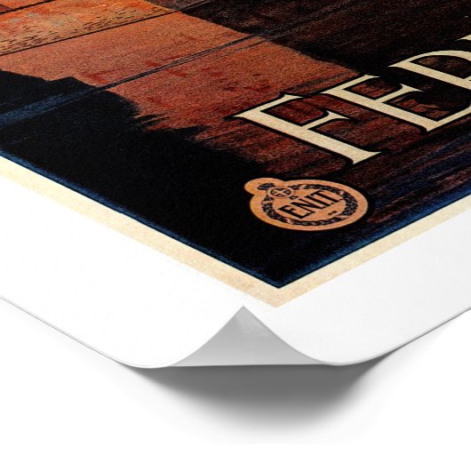 ヴィンテージフェライタリアンラ旅行ポスター ポスター (角)