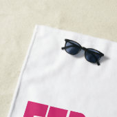 ヴィンテージフェラルガールサマーオポッサムラクおもしろいーン ビーチタオル (インサイチュ)