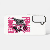 ヴィンテージフェラルガールサマーオポッサムラクおもしろいーン SAMSUNG GALAXYケース (裏面横)