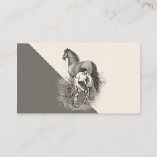 ヴィンテージフェリアホースのショイングホフトリミング 名刺 (裏面)