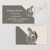 ヴィンテージフェリアホースのショイングホフトリミング 名刺 (正面/裏面)