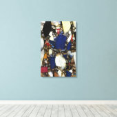 ヴィンテージフェルナンドレジャーウーマンインブルー キャンバスプリント (インサイチュ (ウッドフロア))