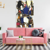 ヴィンテージフェルナンドレジャーウーマンインブルー キャンバスプリント (インサイチュ (リビング))