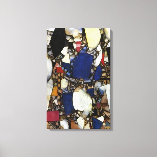 ヴィンテージフェルナンドレジャーウーマンインブルー キャンバスプリント (正面)