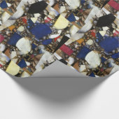 ヴィンテージフェルナンドレジャーウーマンインブルー ラッピングペーパー (角)