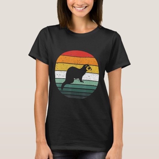 ヴィンテージフェレットレトロ Tシャツ (正面)