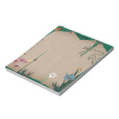 ヴィンテージフェンス引用文フローラスクラップブックペーパー ノートパッド (回転)