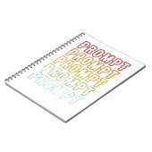 ヴィンテージフェードのプロンプトアートワーク ノートブック (左側)