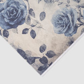 ヴィンテージフェードアウトブルーバラ 薄葉紙 (詳細)