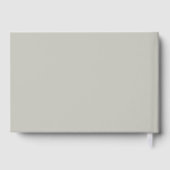 ヴィンテージフォギーグリーンフォレストウォーターカラーキャビンロッジ ゲストブック (裏面)