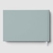 ヴィンテージフォギーグリーンフォレストウォーターカラーキャビンロッジ ゲストブック (裏面)