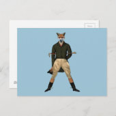 ヴィンテージフォックス狩り ポストカード (正面/裏面)