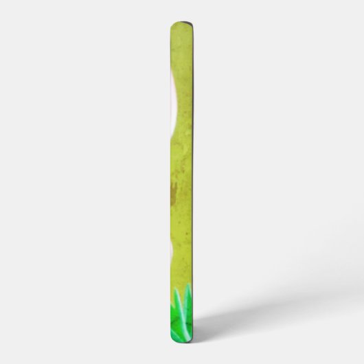 ヴィンテージフォトオレンジチューリップフラワーテンプレート文字 SAMSUNG GALAXYケース (左側面)